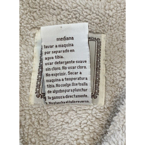 For Joseph Fortune Jacket Womens Medium Beige Corduroy Sherpa Lined Y2K Coat - Picture 12 of 16